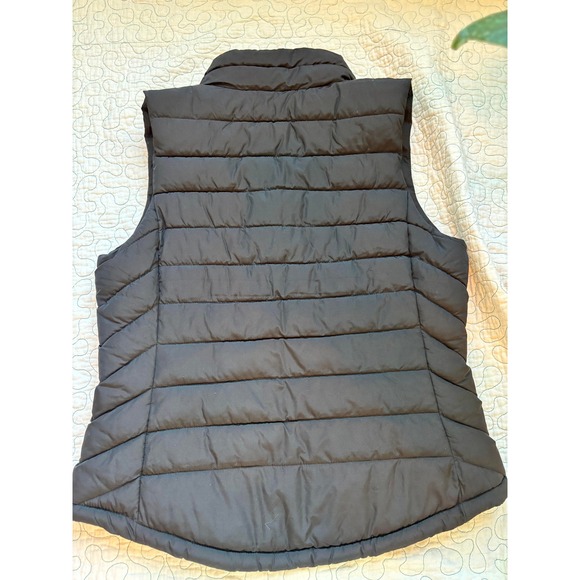 Gap Women Black Quilted Puffer Vest‎ Zip Snap Collar Size Small Lightweight - Picture 5 of 7